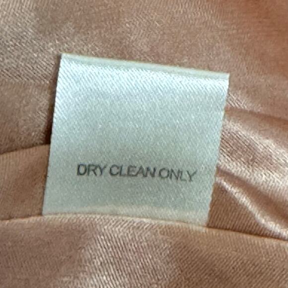 New Line & Dot 100% Silk One Shoulder 3/4 Sleeve Dusty Pink Sz L - Picture 10 of 10
